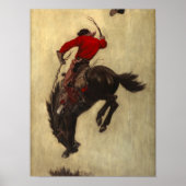Bucking Bronco, 1903年Newell Convers Wyeth著 ポスター (正面)
