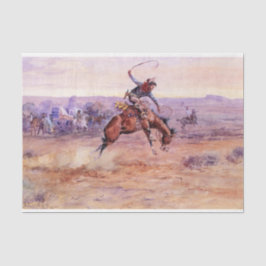 Bucking Bronco (by Charles M. Russell) 薄葉紙