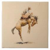 Bucking Bronco by Edward Borein タイル (正面)