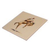 Bucking Bronco by Edward Borein タイル (側面)