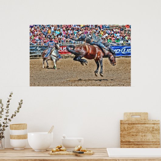 Bucking Bronco Poster ポスター (キッチン)