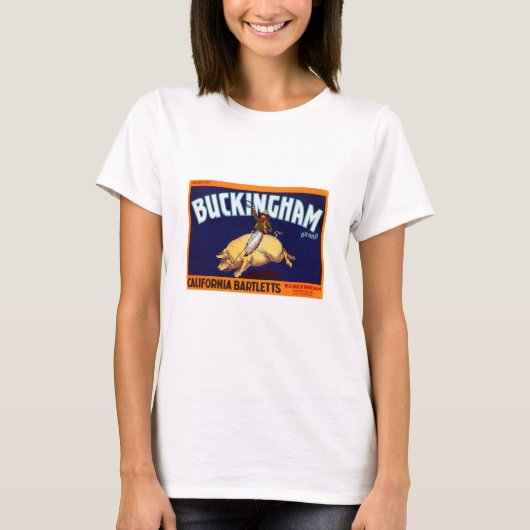 BuckinghamのブランドカリフォルニアBartletts Tシャツ (正面)