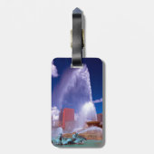 Buckinghamの噴水のシカゴの荷物のラベル ラゲッジタグ (裏面縦)