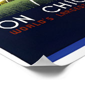 Buckingham Fountain - Chicago Travel Poster ポスター (角)