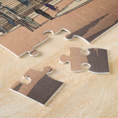 Buckingham Palace Japanese Woodblock Print ジグソーパズル (側面)