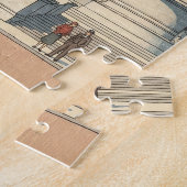 Buckingham Palace Japanese Woodblock Print ジグソーパズル (側面)