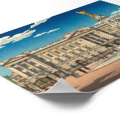 Buckingham Palace Japanese Woodblock Print ポスター (角)