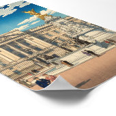 Buckingham Palace Japanese Woodblock Print ポスター (角)