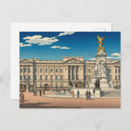Buckingham Palace Japanese Woodblock Print ポストカード