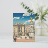 Buckingham Palace Japanese Woodblock Print ポストカード (スタンド正面)