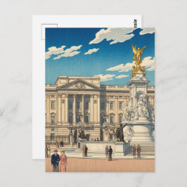 Buckingham Palace Japanese Woodblock Print ポストカード