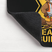 Buckle Up Buttercup Beaver Workplace Safety Meme マウスパッド (コーナー)
