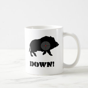 Bucknutsの黒いブタは襲います コーヒーマグカップ