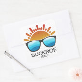 Buckroe Beach Virginia Sunglasses スクエアシール (封筒)