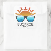Buckroe Beach Virginia Sunglasses スクエアシール (バッグ)