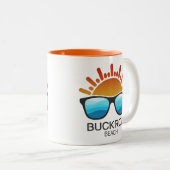 Buckroe Beach Virginia Sunglasses ツートーンマグカップ (正面右)