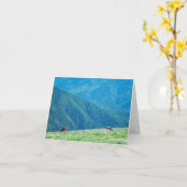 Bucks by the Mountains カード (黄色い花)