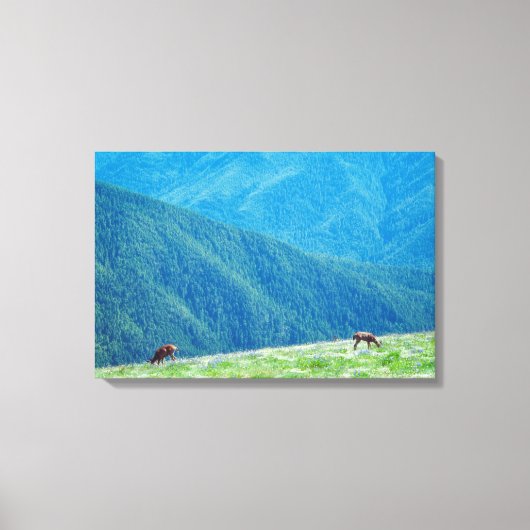Bucks by the Mountains キャンバスプリント (正面)