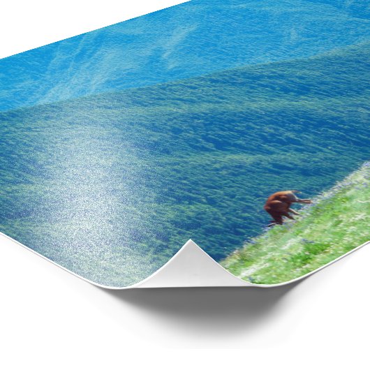 Bucks by the Mountains フォトプリント (角)