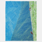 Bucks by the Mountains フリースブランケット (正面)