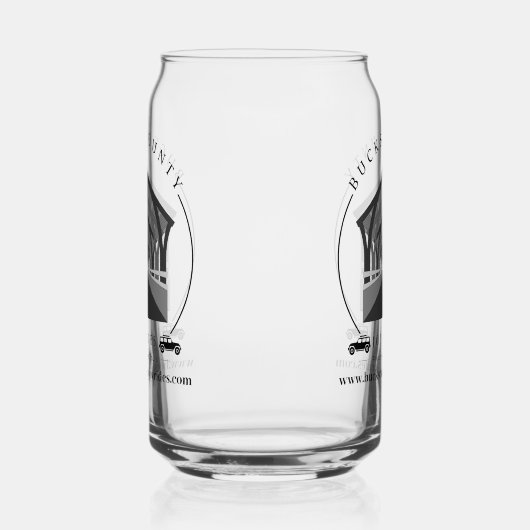 Bucks County Joyridesロゴ ガラス缶 (右)