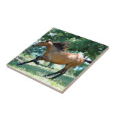 Buckskinのモーガンの馬 タイル (側面)