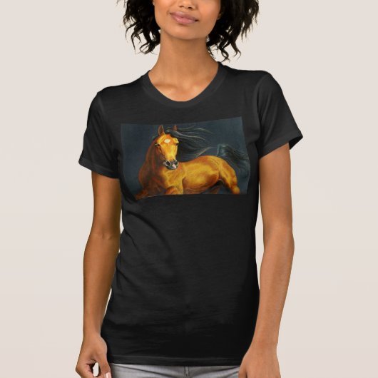 Buckskinの馬 Tシャツ (正面)