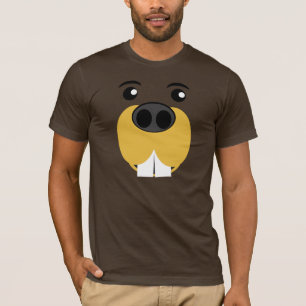 Buckyビーバーの顔 Tシャツ