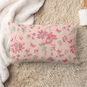 Bucolic pink ランバークッション (ブランケット)