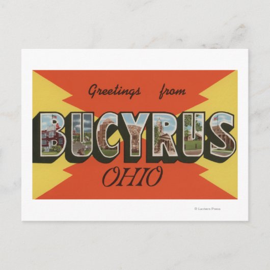 Bucyrus, OhioLarge Letter ScenesBucyrus, OH ポストカード (正面)