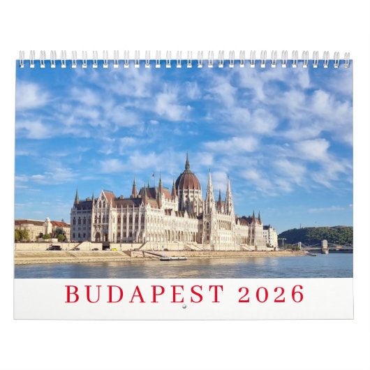 Budapest 2026 calendar カレンダー (カバー)
