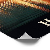 Budapest by Night – A Vintage Travel Poster ポスター (角)