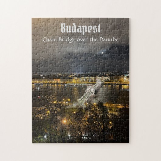 Budapest Chain Bridge Jigsaw Puzzle ジグソーパズル (縦)