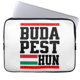 Budapest Coordinates Design Retro-Style ラップトップスリーブ