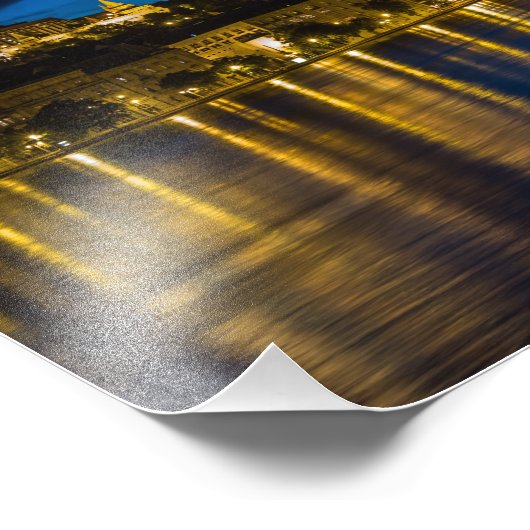 Budapest et le Danube フォトプリント (角)