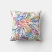 Budapest Hungary City Map クッション (正面)