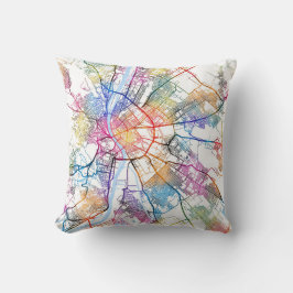 Budapest Hungary City Map クッション