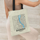 Budapest, Hungary City Map Tote Bag トートバッグ