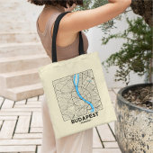 Budapest, Hungary City Map Tote Bag トートバッグ