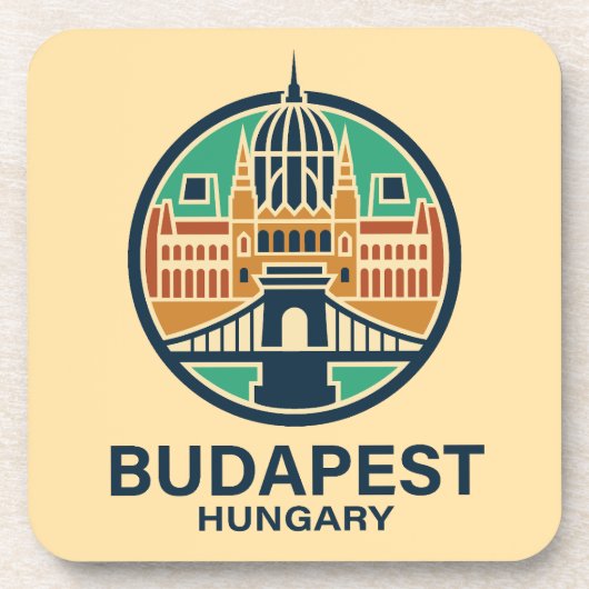Budapest Hungary Europe コースター (正面)