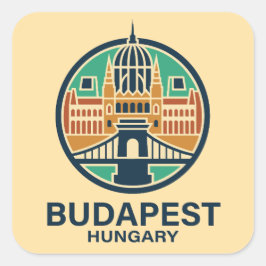 Budapest Hungary Europe スクエアシール