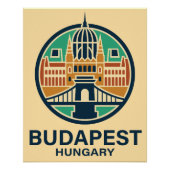 Budapest Hungary Europe ポスター (正面)