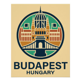 Budapest Hungary Europe ポスター