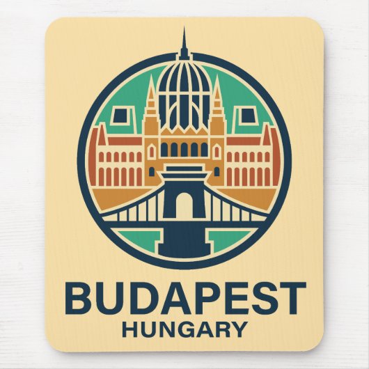 Budapest Hungary Europe マウスパッド (正面)