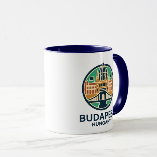 Budapest Hungary Europe マグカップ (正面右)