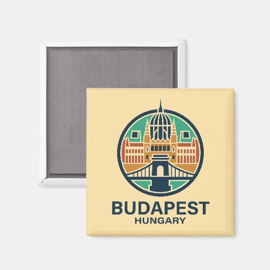 Budapest Hungary Europe マグネット (正面/裏面)