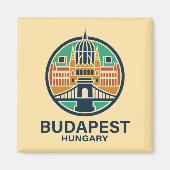 Budapest Hungary Europe マグネット (正面)
