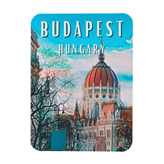 Budapest, la perle du Danube マグネット (縦)