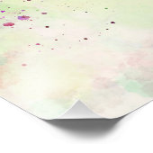 Budapest skyline in watercolor background フォトプリント (角)