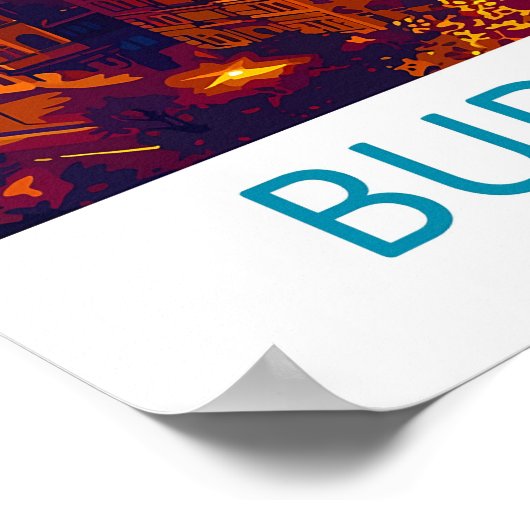 Budapest Travel Print Wall Art Budapest Wall Hangi ポスター (角)